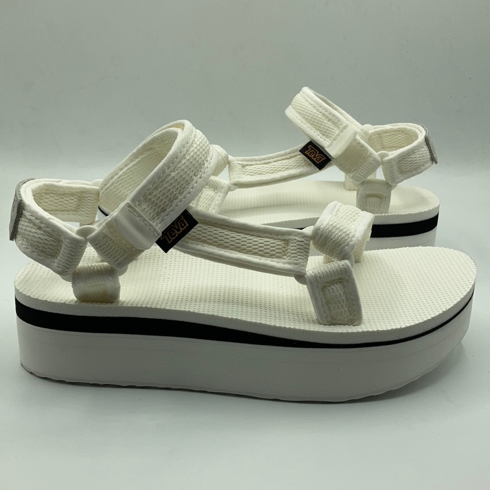 Teva Flatform Universal Mesh Bright White Sandals
